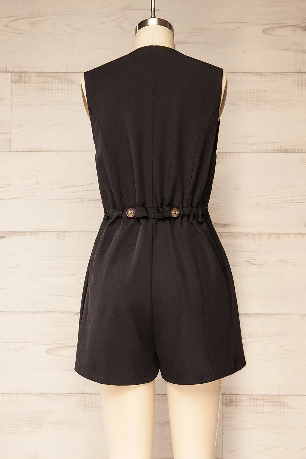 Irenne | Black Blazer Romper