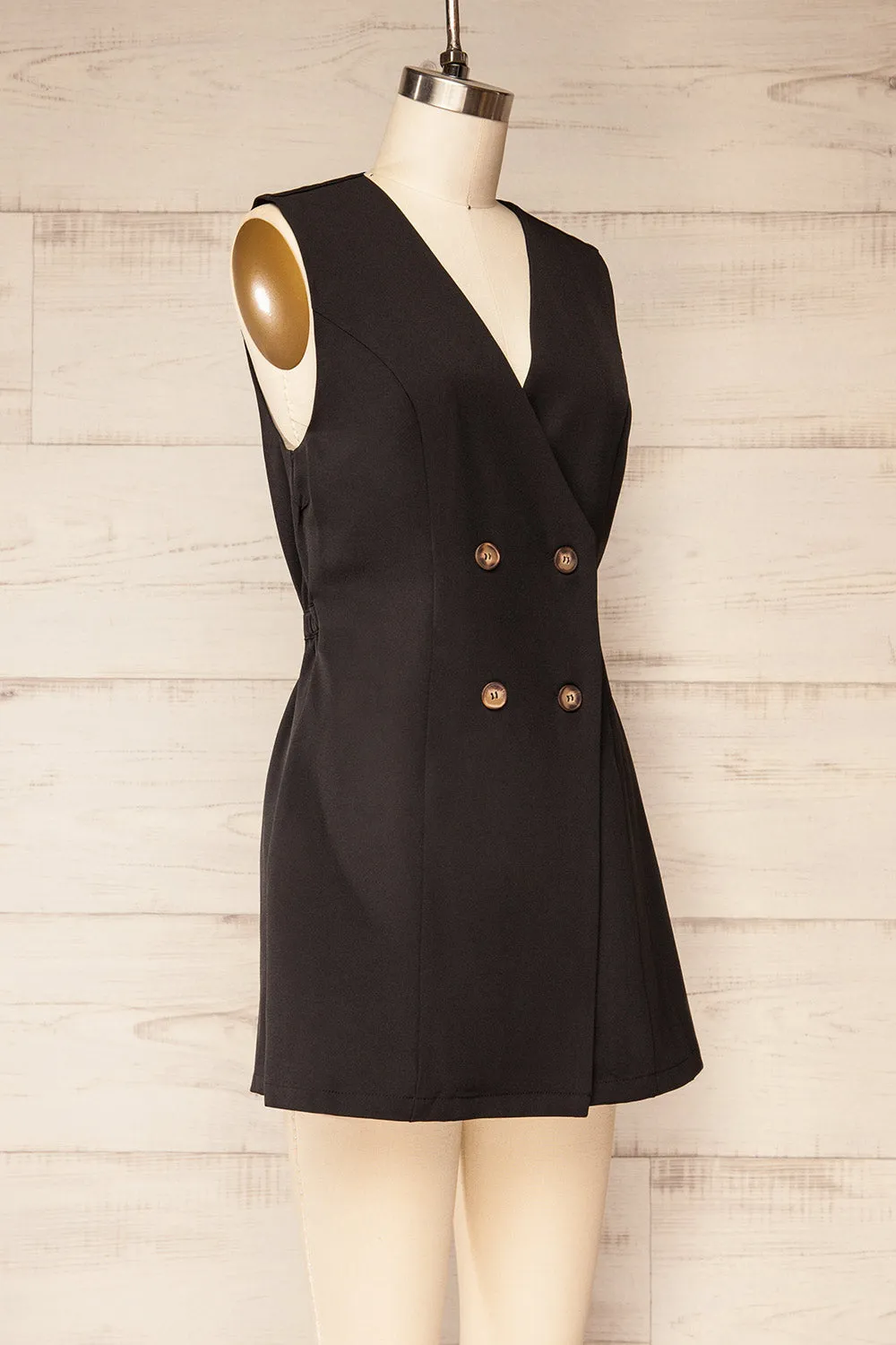 Irenne | Black Blazer Romper