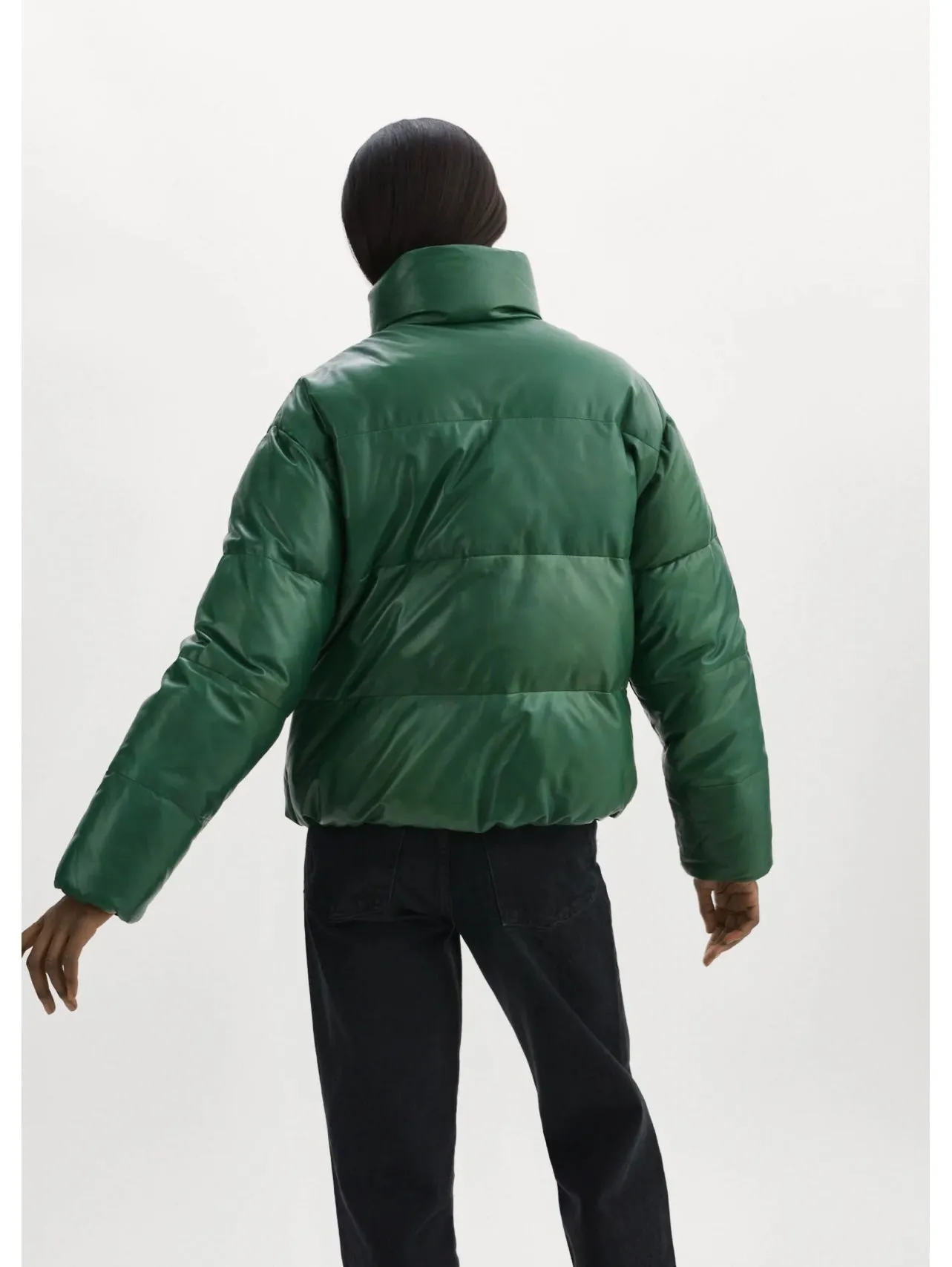 IRIS PUFFER JACKET IN BOTTLE GREEN BY LA MARQUE SPRING 24