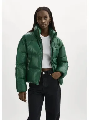 IRIS PUFFER JACKET IN BOTTLE GREEN BY LA MARQUE SPRING 24