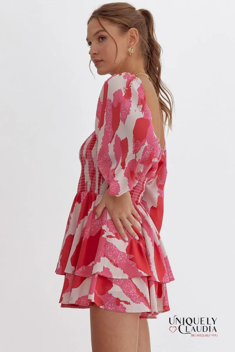 Joni Tiered Long Sleeve Romper