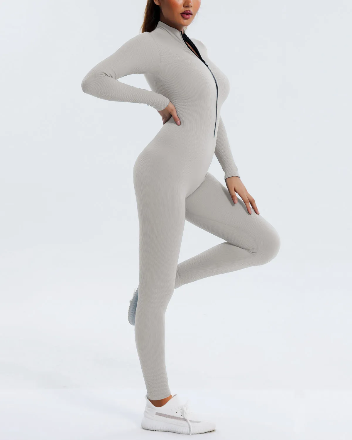 Kendra Seamless Jumpsuit - Grey