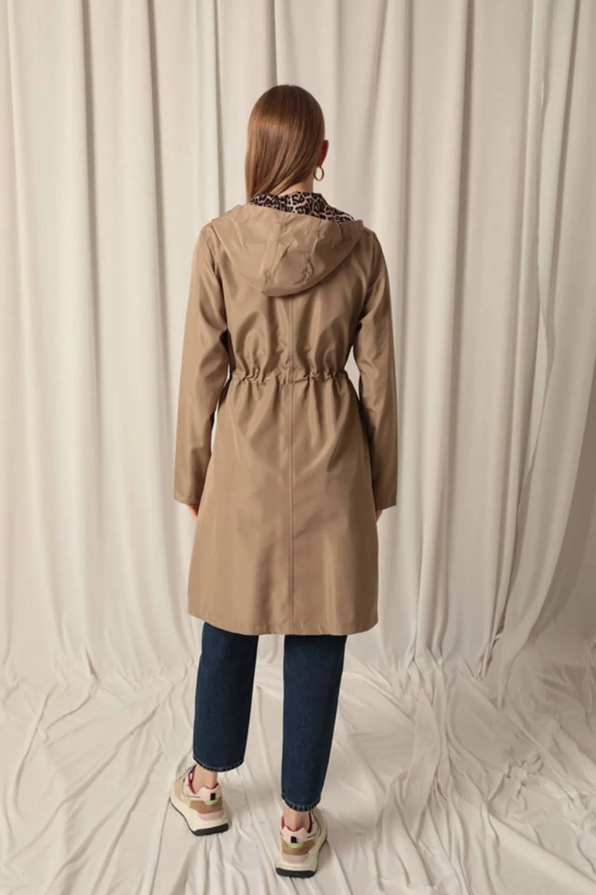KKT Bondig Fabric Waterproof Women's Mink Trench Coat - Markham
