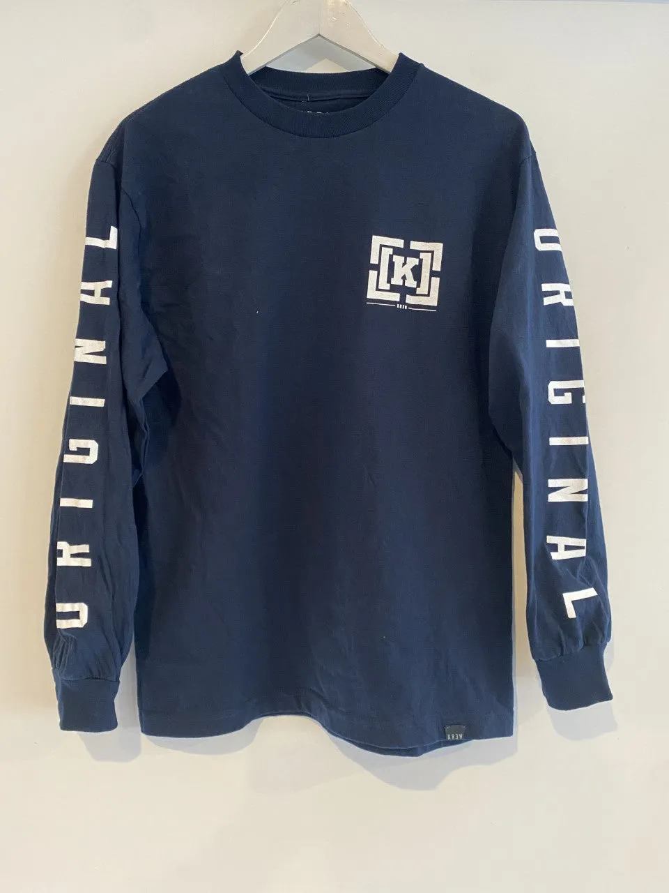 KREW OG Bracket Long Sleeve Navy Tee 103772-400