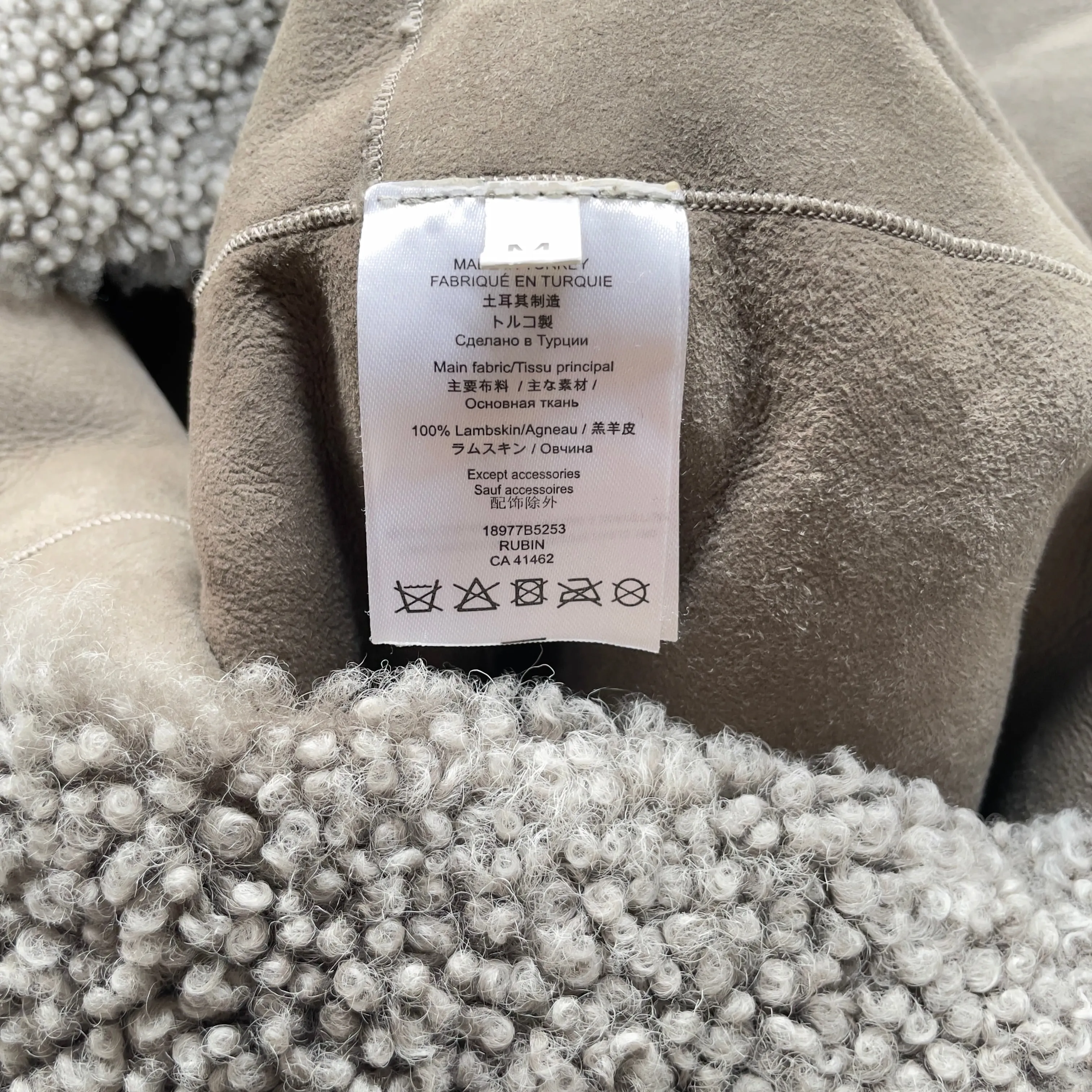 Lambskin Pea Coat - real fur