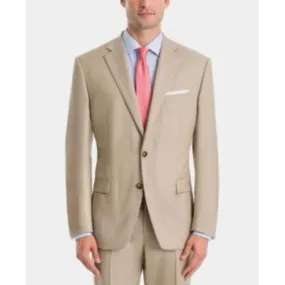 Lauren Ralph Lauren Mens Classic fit Sport Coat Blazer 43 L Beige Solid
