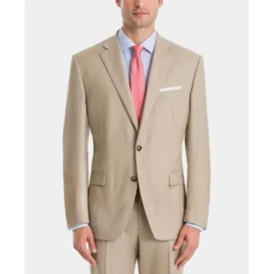 Lauren Ralph Lauren Mens Classic fit Sport Coat Blazer 43 L Beige Solid
