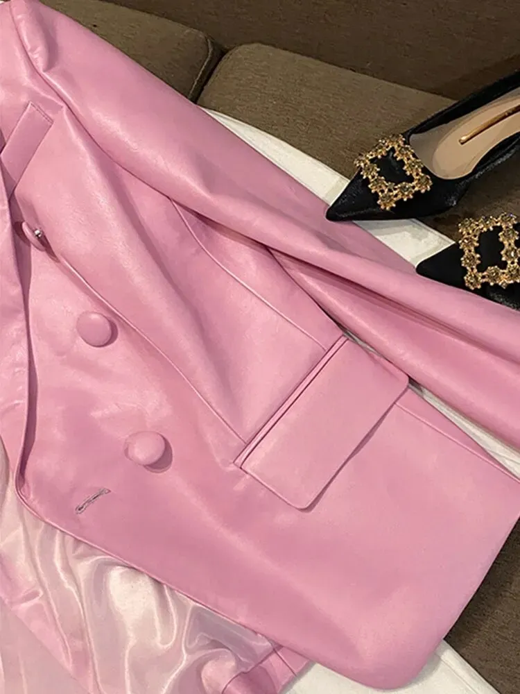 Lautaro In Style Pleather Blazer