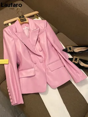 Lautaro In Style Pleather Blazer