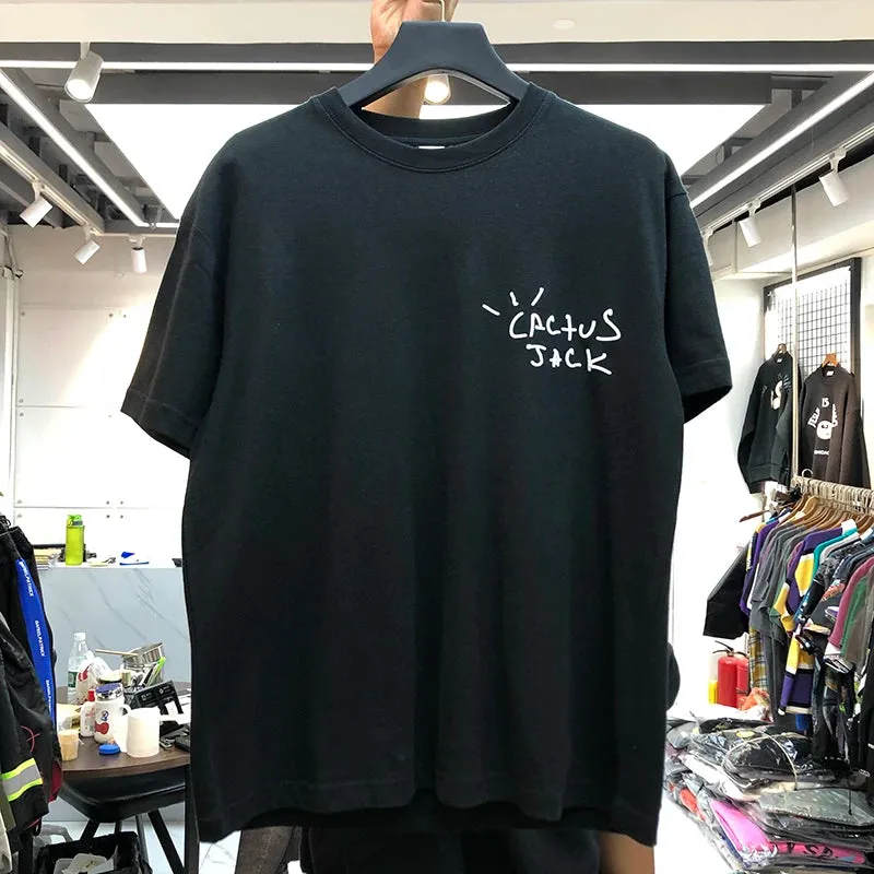 Luxury Cactus  Jack Men's Hip Hop T-shirts  for Summer
