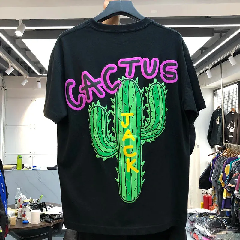 Luxury Cactus  Jack Men's Hip Hop T-shirts  for Summer