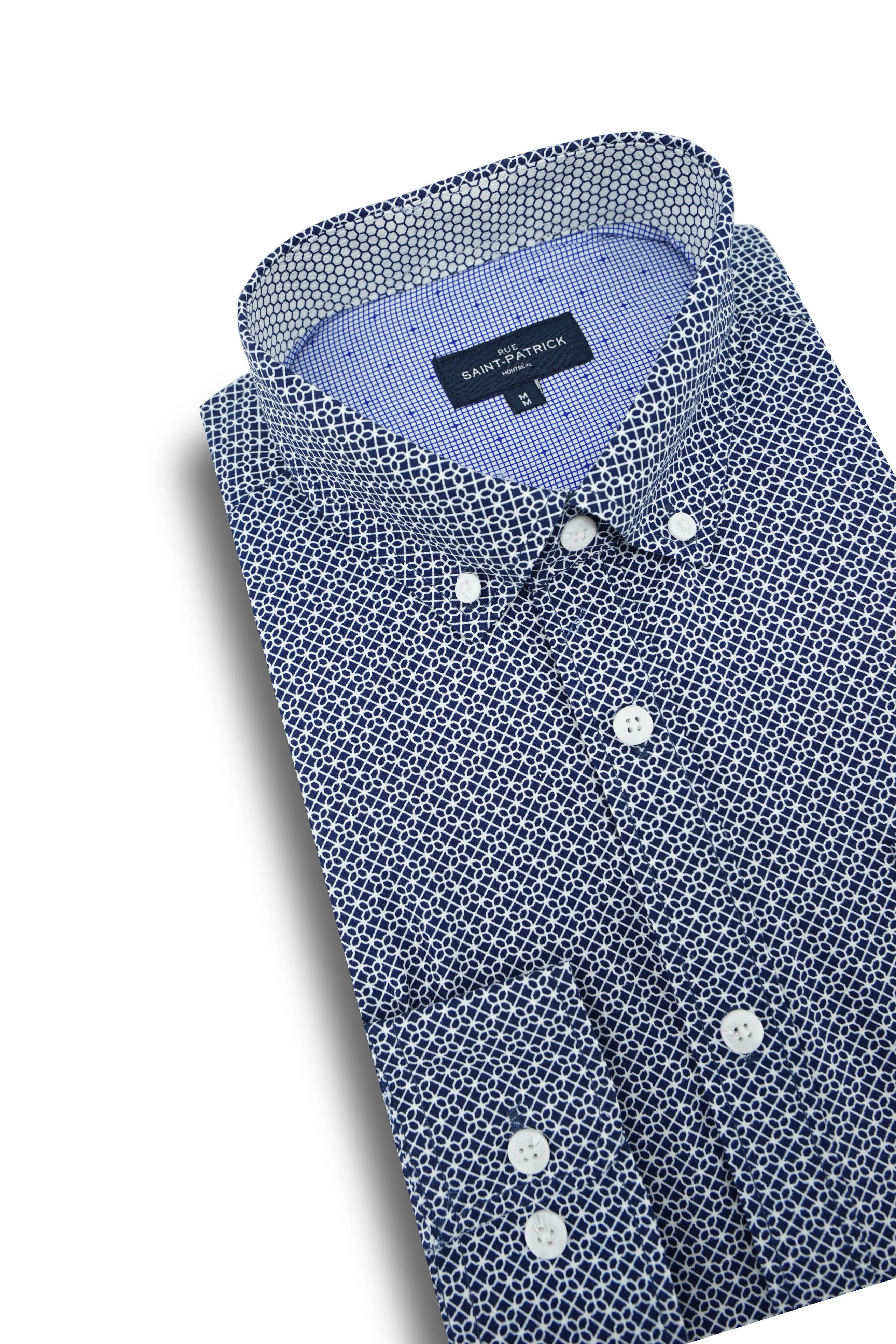 Markham Wrinkle Free Shirt in Navy