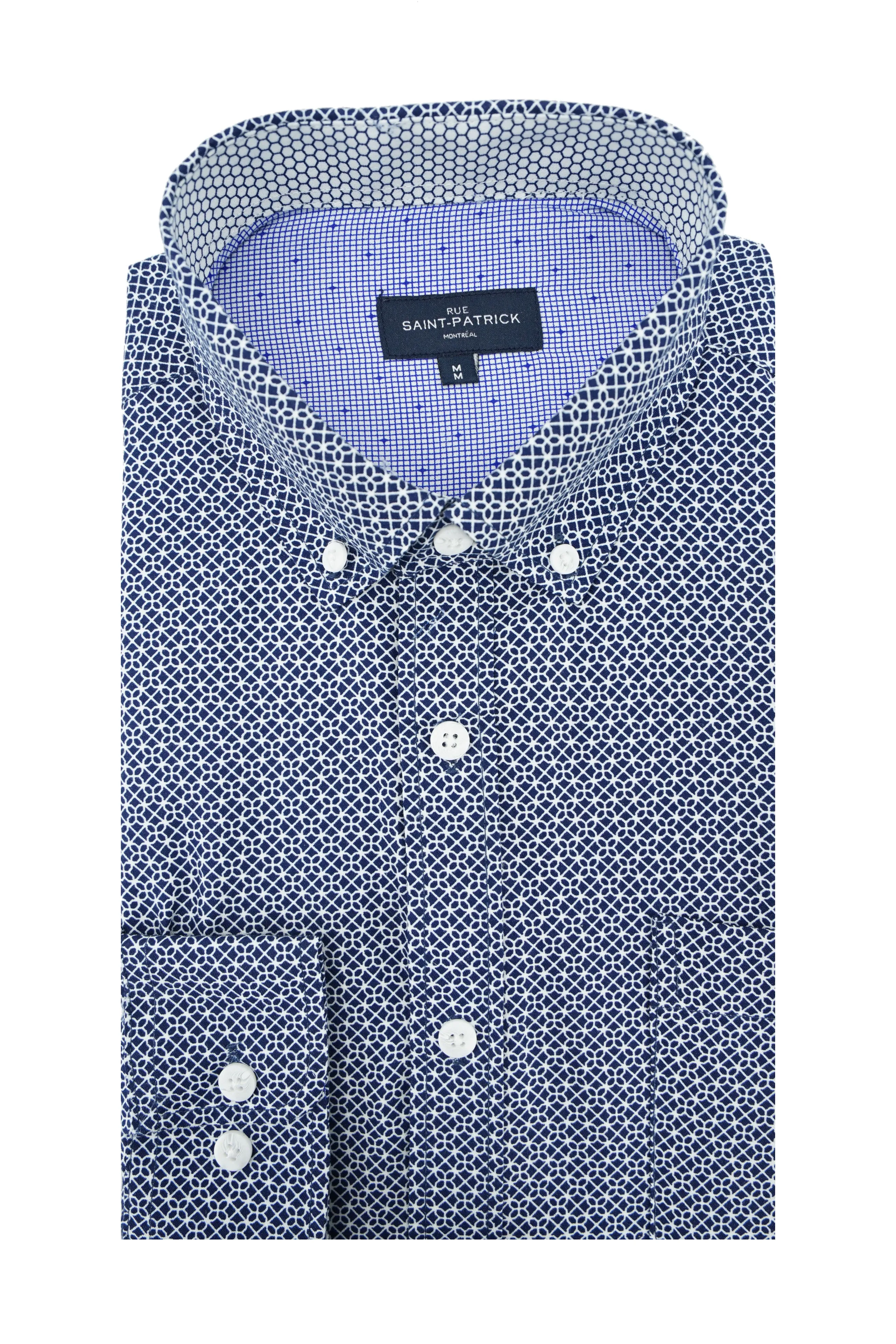 Markham Wrinkle Free Shirt in Navy