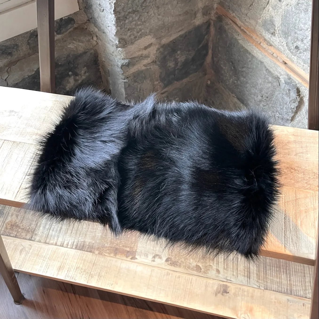 Marni Black Fox Fur Collar