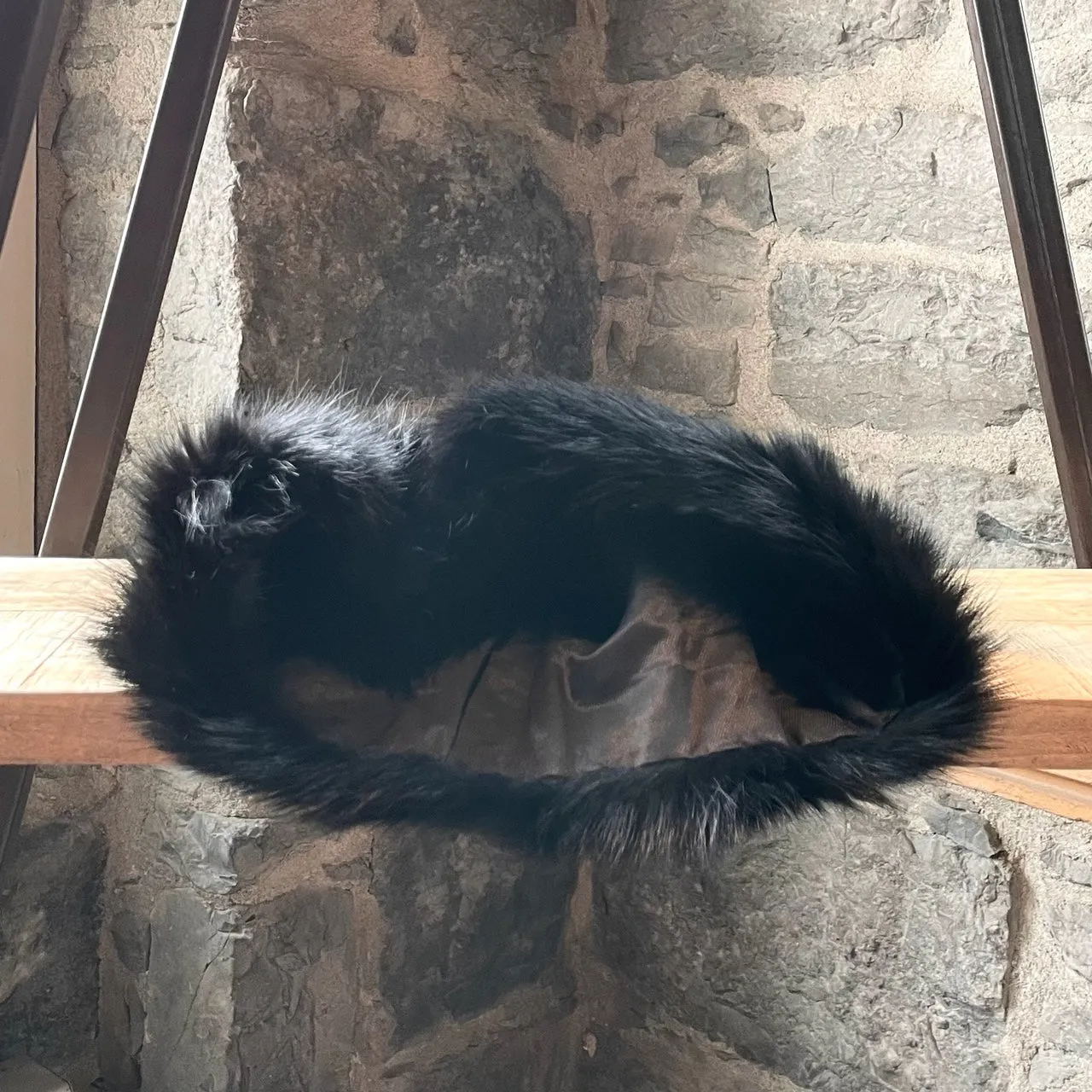 Marni Black Fox Fur Collar