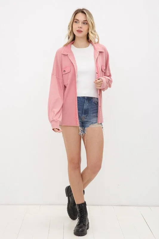 Mellow Rose Shacket