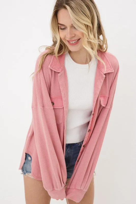 Mellow Rose Shacket