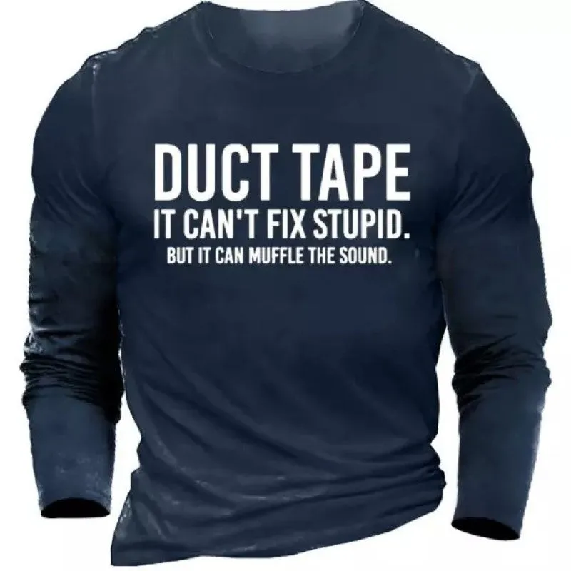 Men's Printed Cotton Full Sleeves T-shirt