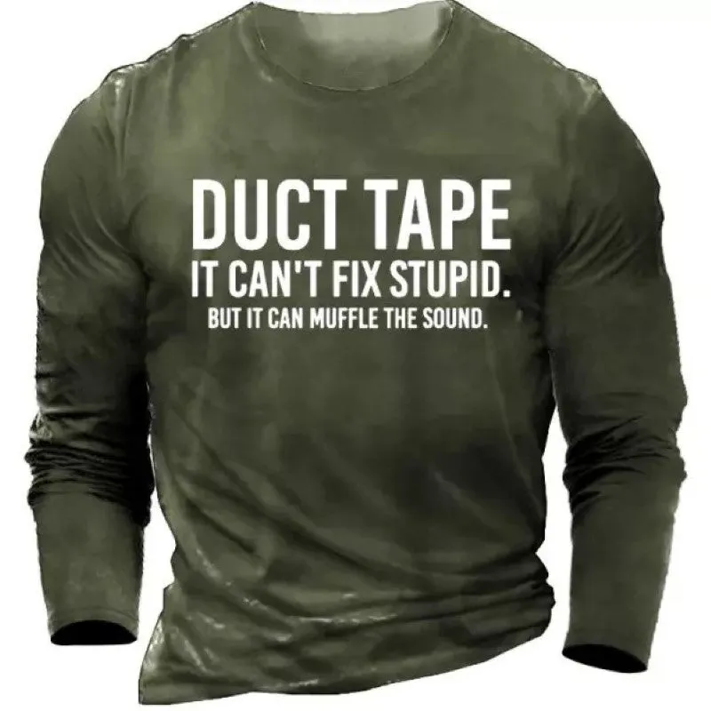 Men's Printed Cotton Full Sleeves T-shirt