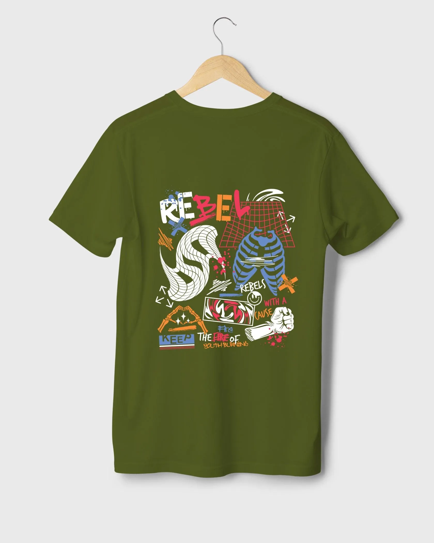 Mens Regular Tshirt Funky Funky Rebel