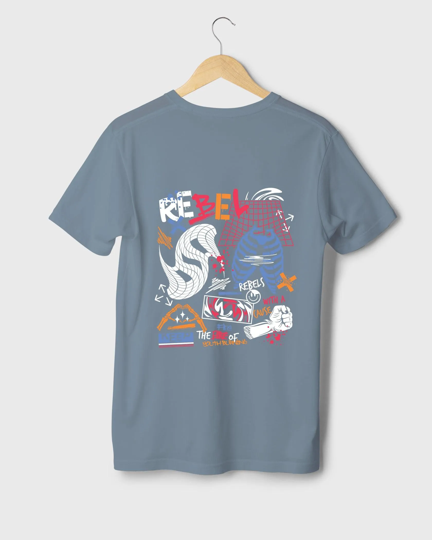 Mens Regular Tshirt Funky Funky Rebel