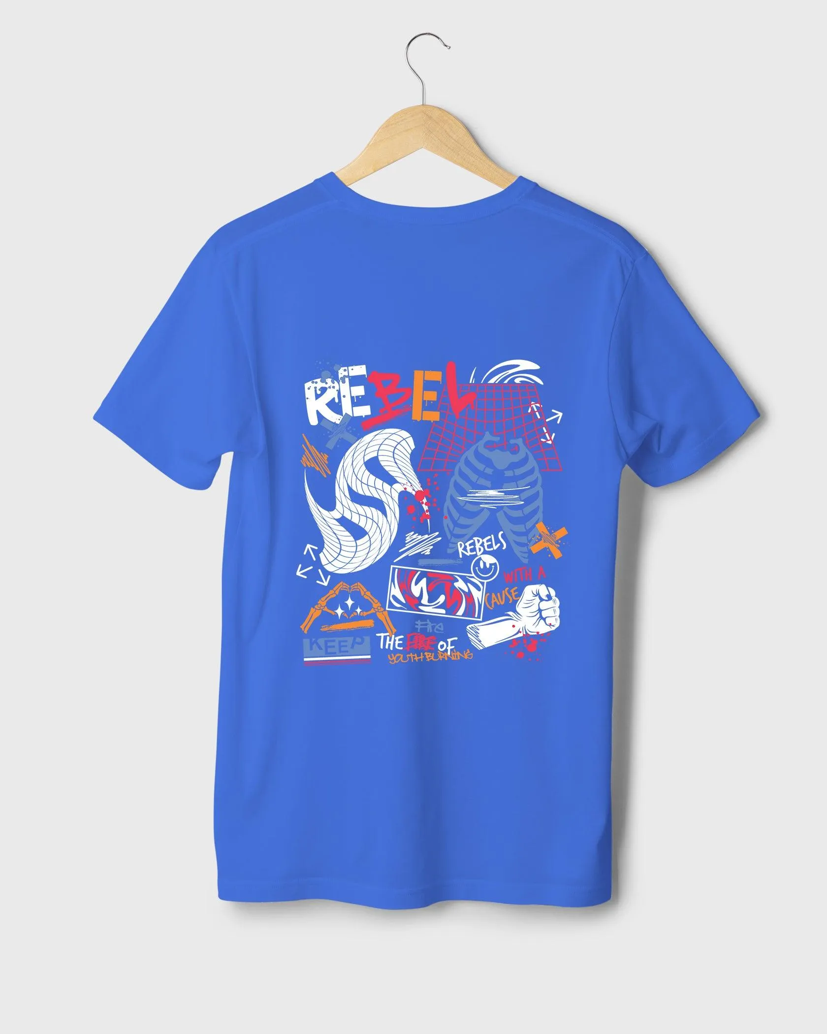Mens Regular Tshirt Funky Funky Rebel