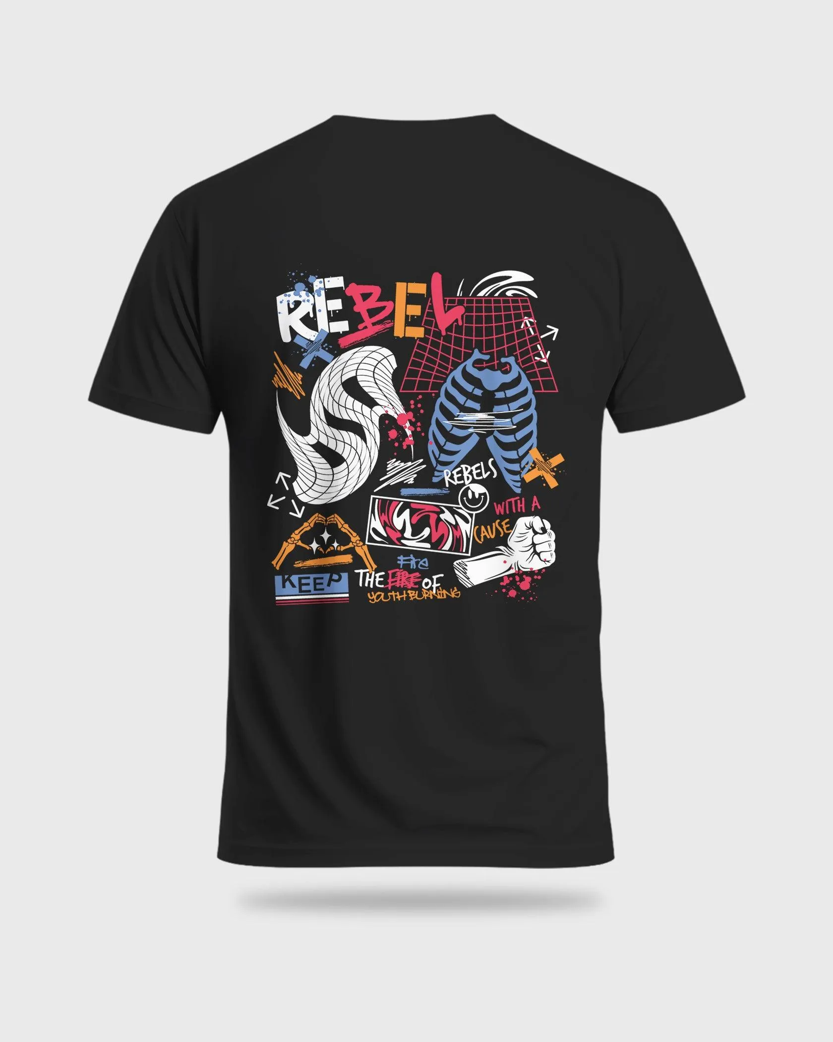 Mens Regular Tshirt Funky Funky Rebel