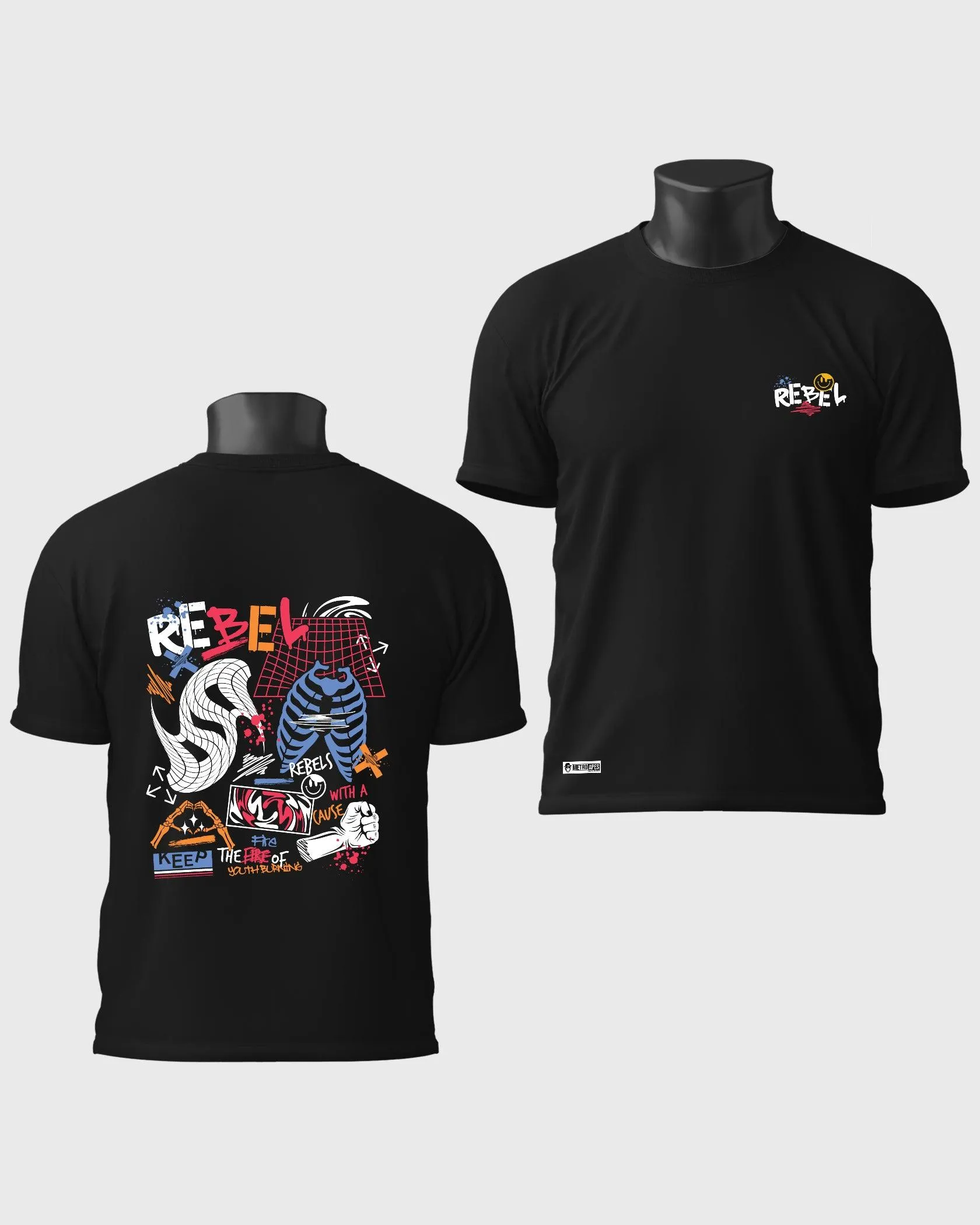 Mens Regular Tshirt Funky Funky Rebel