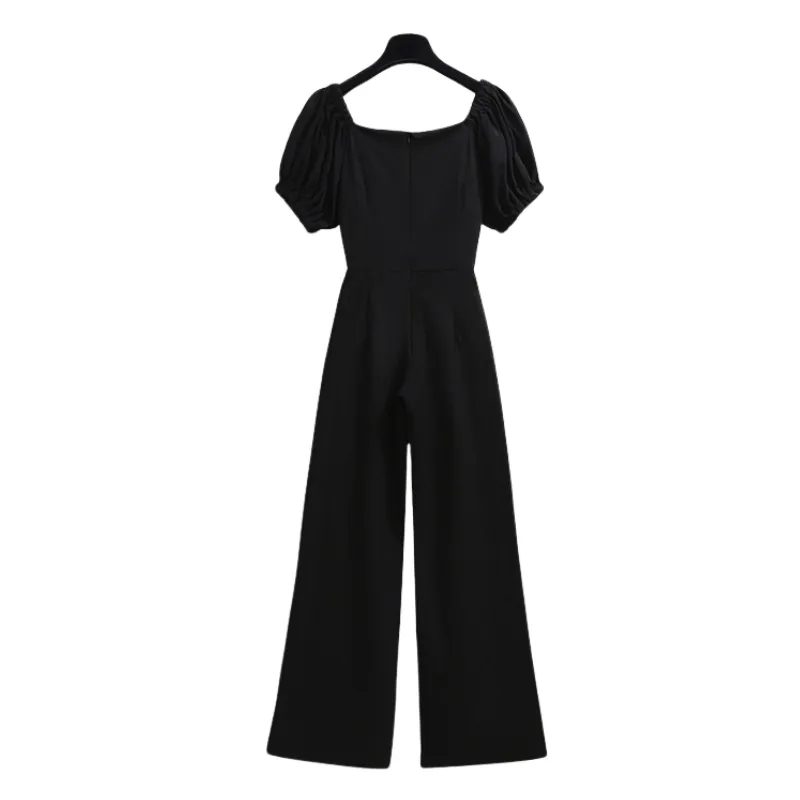 Mom and Daughter Matching Black Off Shoulder Jumpsuit