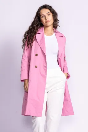 Montana Trench Coat - Pink