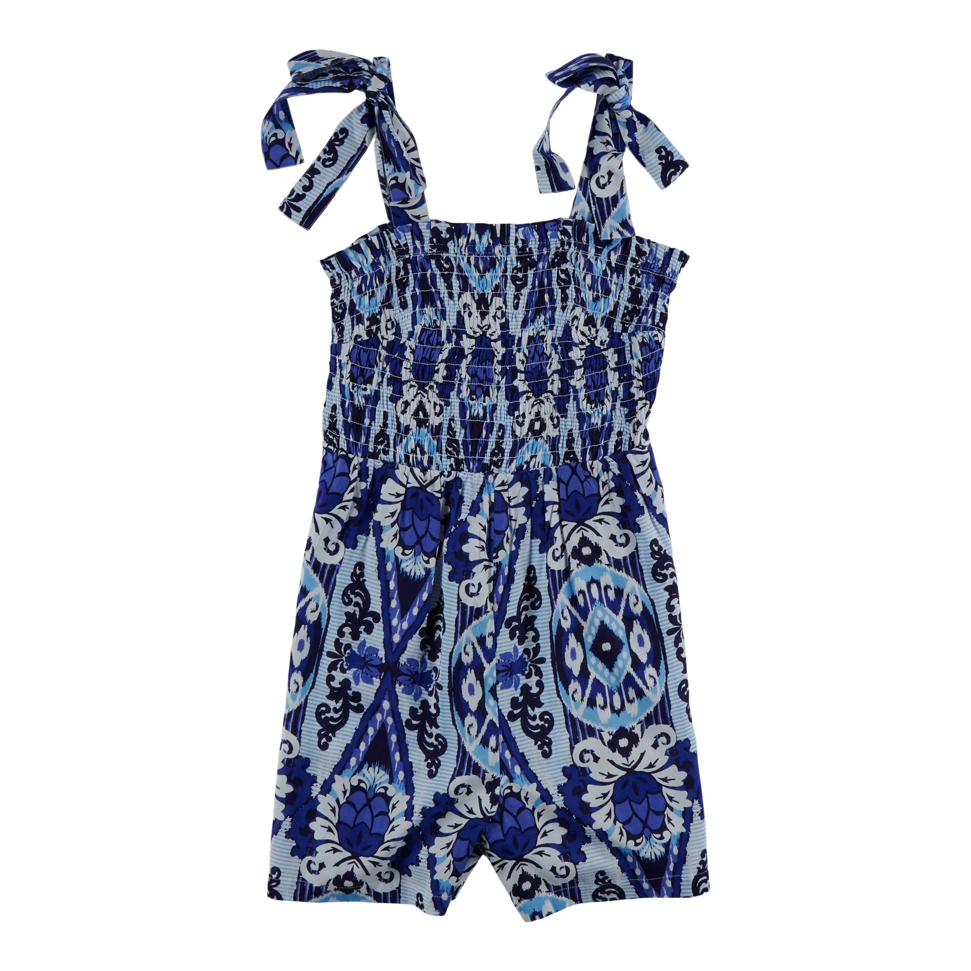 mySTYLE Women's Mykonos Sleeveless Smocked Romper
