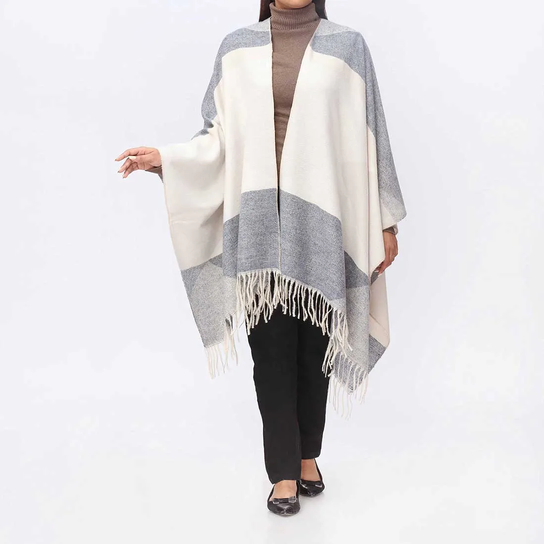 Navy Cape Shawl PW3884