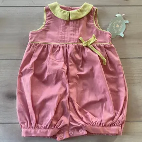 NEW Hartstrings Pink Green Trim Romper