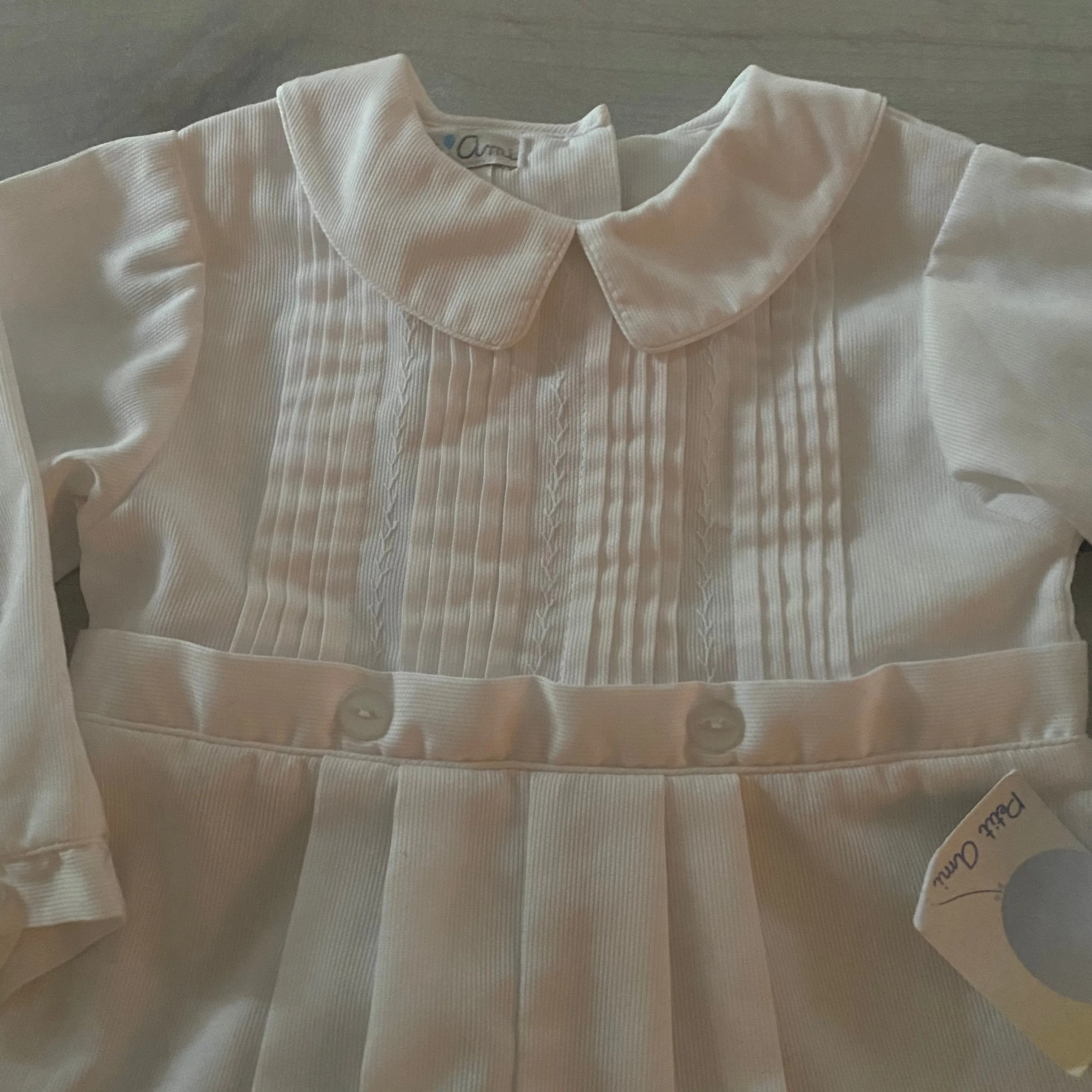 NEW Petit Ami White Long Sleeve Romper