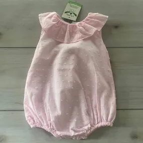 NWT The Oaks Apparel Pink Bubble Romper