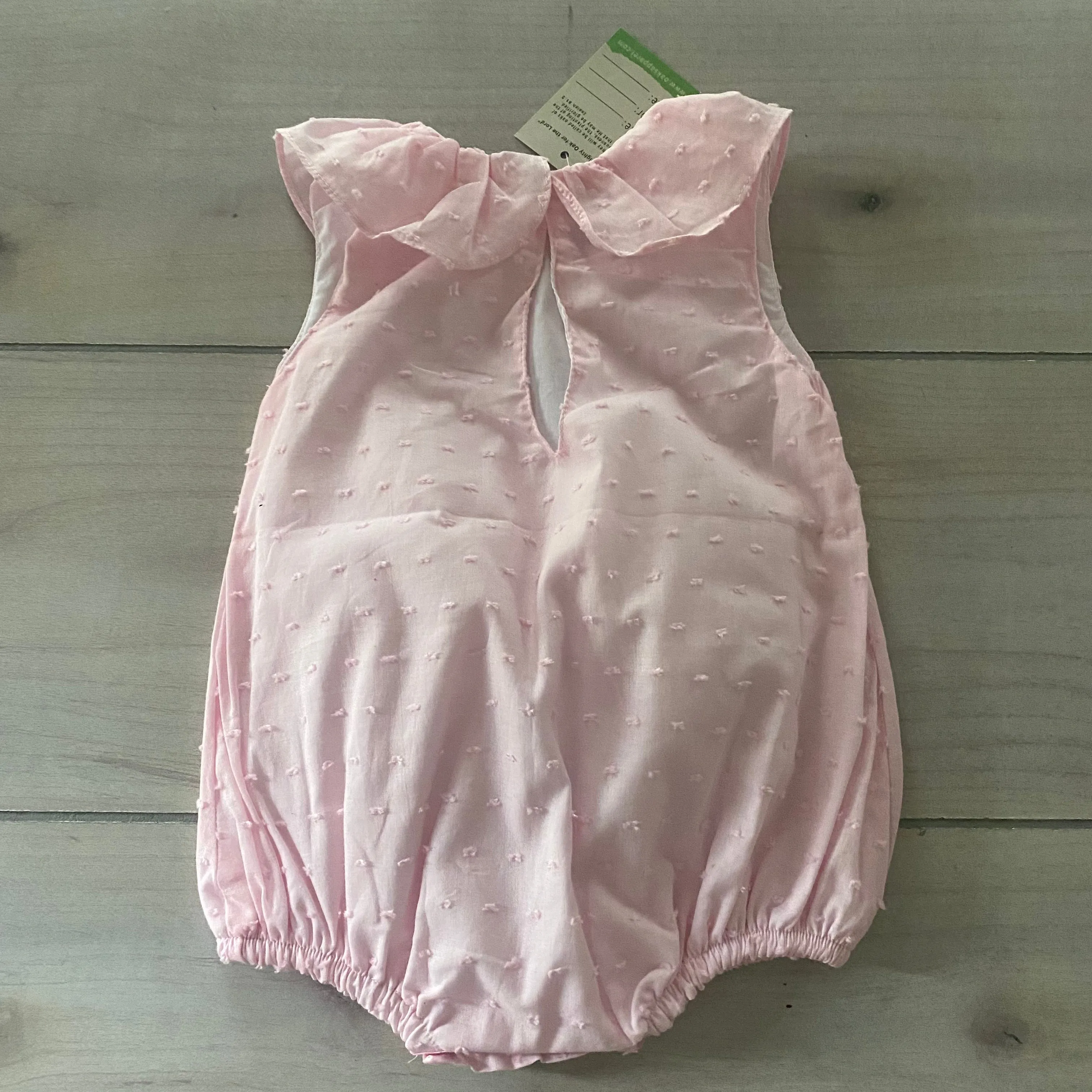 NWT The Oaks Apparel Pink Bubble Romper