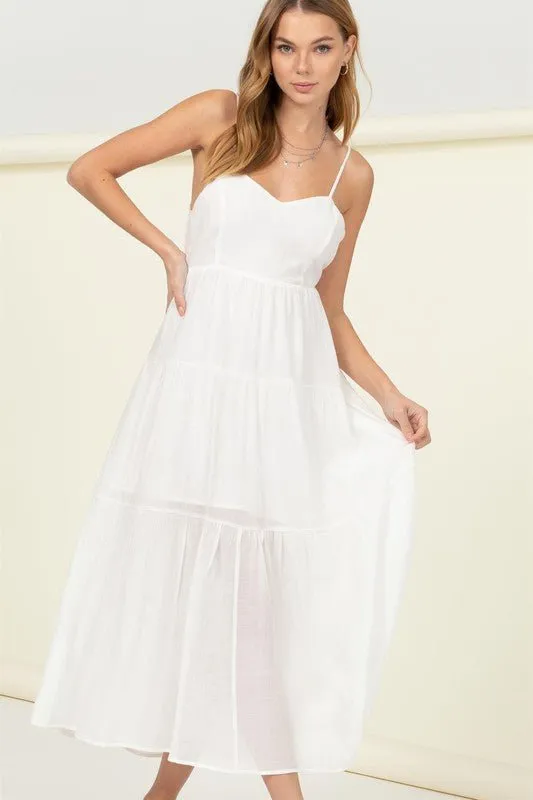 Open Back Maxi Dress