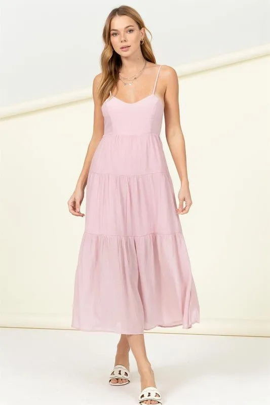 Open Back Maxi Dress