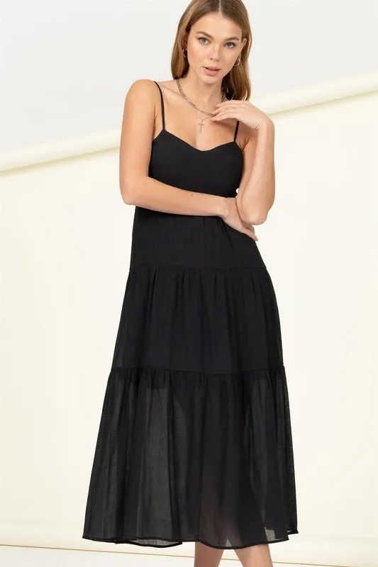 Open Back Maxi Dress