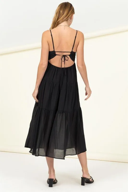 Open Back Maxi Dress