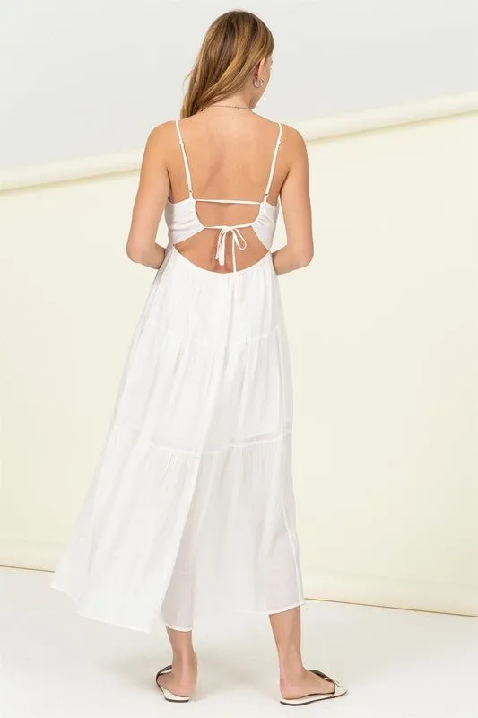 Open Back Maxi Dress