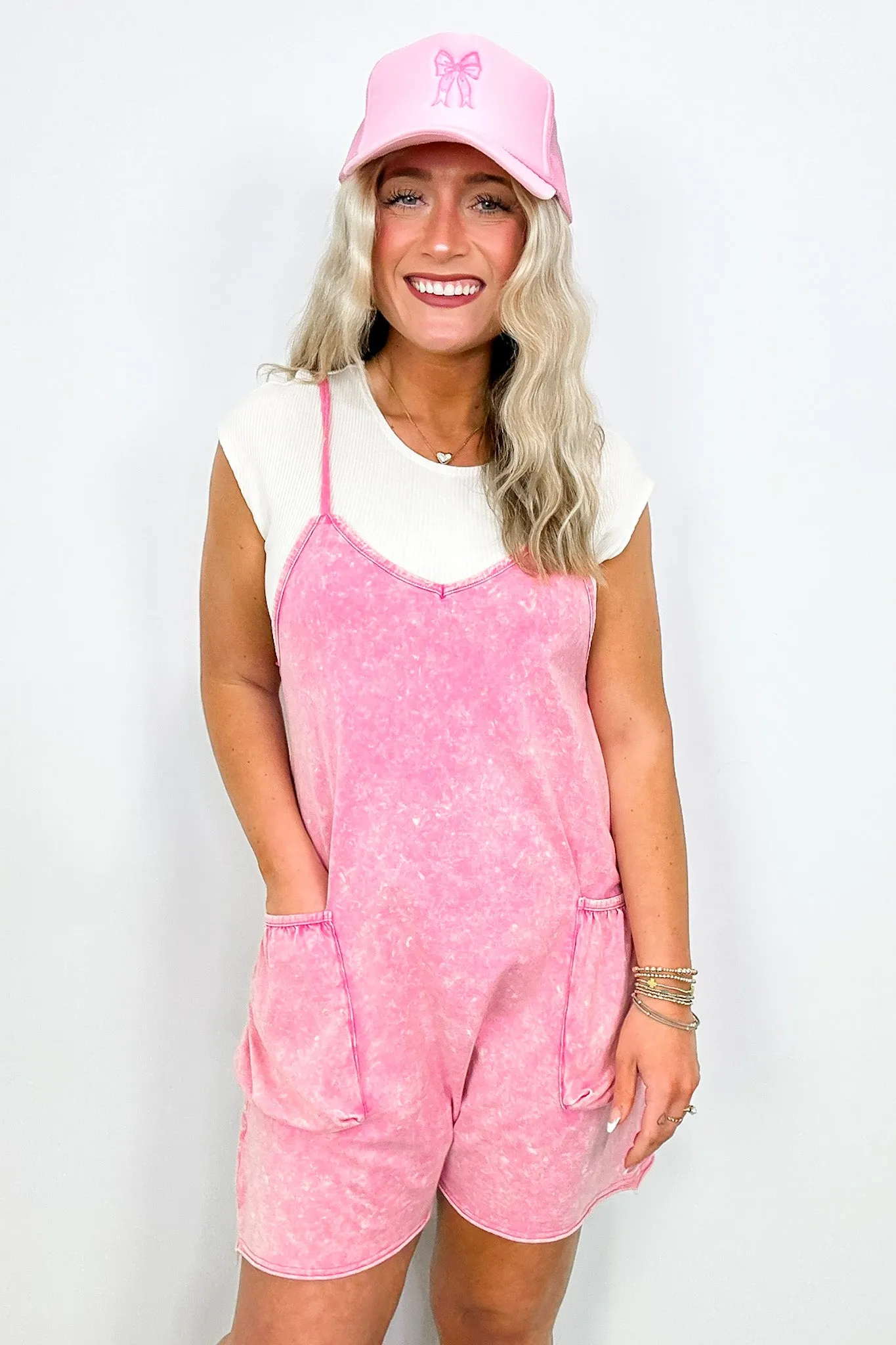 Ophira Washed Knit Relaxed Fit Romper - BACK IN STOCK