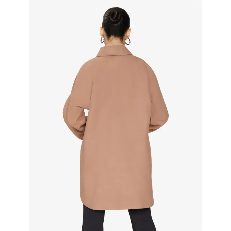 Oversized Stud Button Shacket