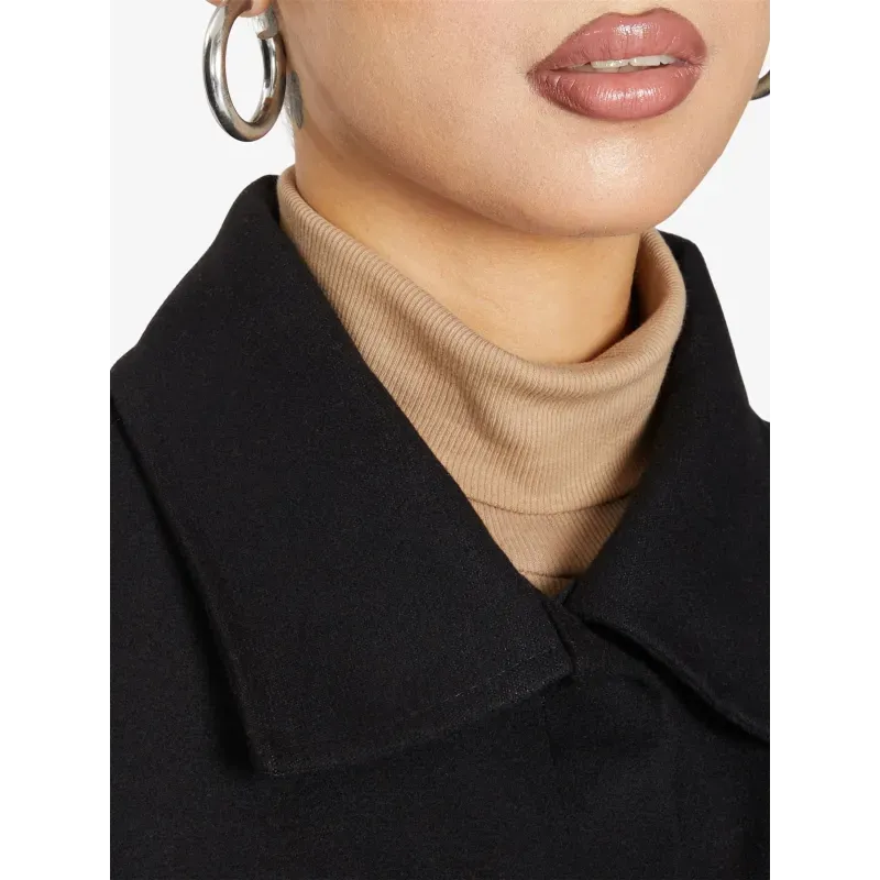 Oversized Stud Button Shacket