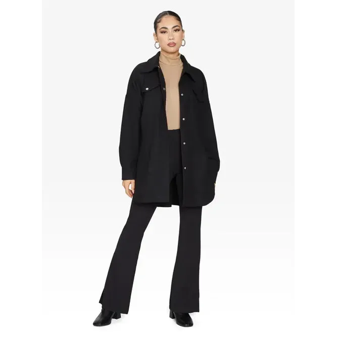 Oversized Stud Button Shacket