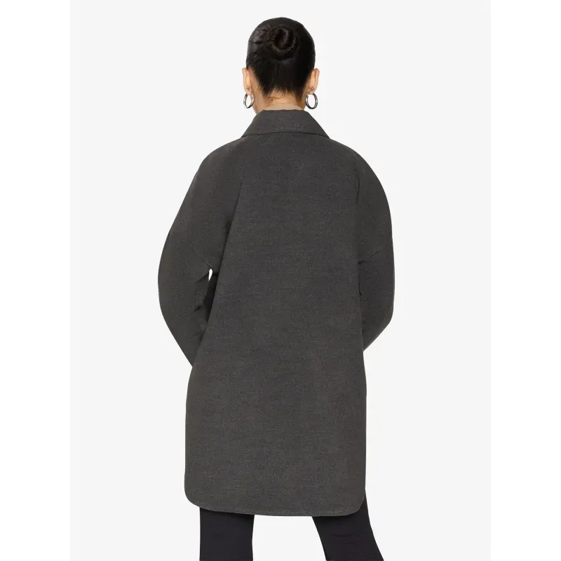 Oversized Stud Button Shacket