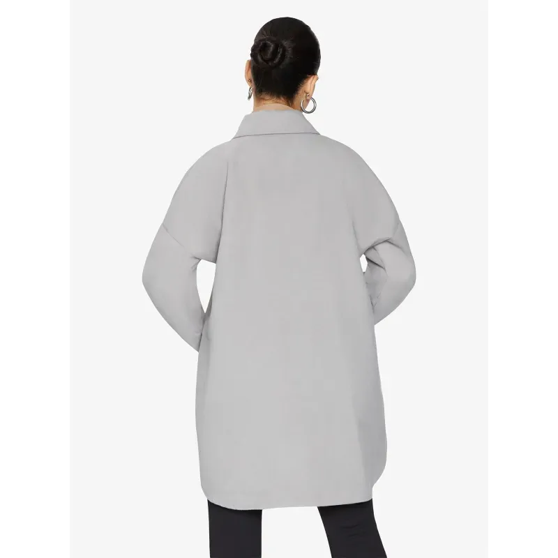 Oversized Stud Button Shacket