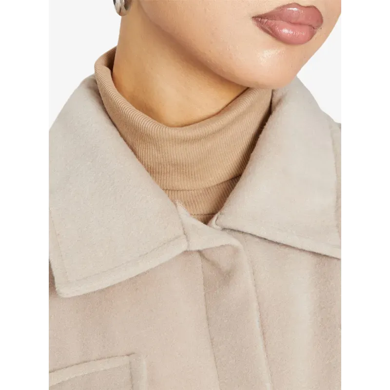 Oversized Stud Button Shacket