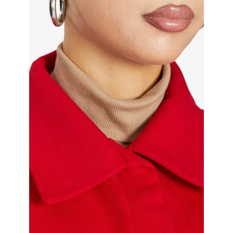 Oversized Stud Button Shacket