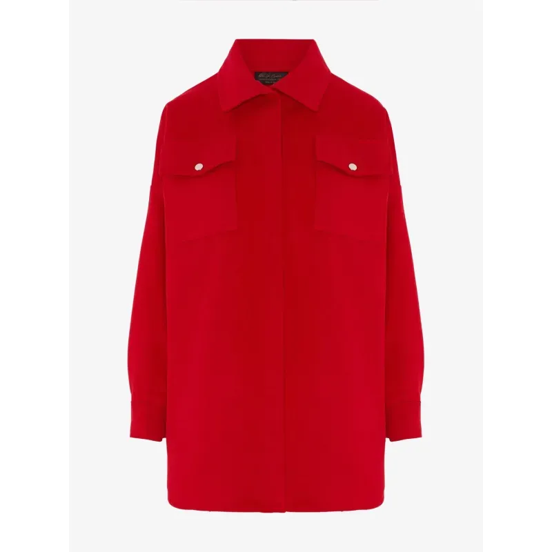 Oversized Stud Button Shacket